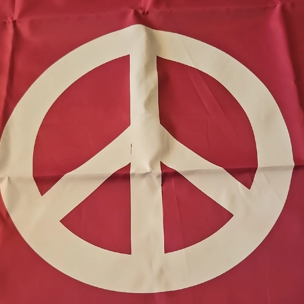 Kikkerland Pink Peace Laundry Bag